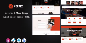 Corvex – Butcher Meat Shop WordPress Theme 1.0.0破解版主题