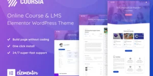 Coursia Course LMS WordPress Elementor Theme WordPress Theme 1.1.1破解版主题