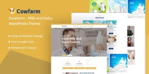 Cowfarm Milk and Dairy Responsive WordPress Theme 1.0.1破解版主题