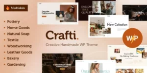 Crafti Creative Handmade WordPress Theme 1.0.0破解版主题
