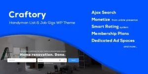 Craftory Directory Listing Job Board WordPress Theme 1.3.0破解版主题