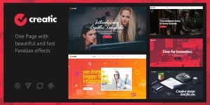 Creatic One Page Parallax WordPress 1破解版主题