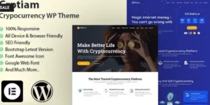 Crptiam Cryptocurrency WordPress Theme 1.0破解版主题