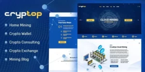 CrypTop ICO Landing and CryptoCurrency WordPress Theme 1.0.2破解版主题
