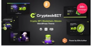 Crypteck ICO Landing Page Crypto WordPress Theme 1.1.0破解版主题