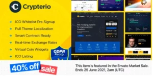 Crypterio ICO Landing Page