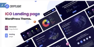 Cryptlight ICO Landing Page WordPress Theme 1.1.1破解版主题