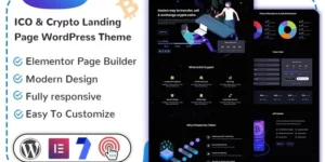 Cryptolux ICO Crypto Landing Page WordPress Theme 1.0.0破解版主题