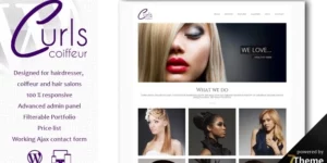 Curls -WordPress Hair Salon Theme 1.09破解版主题