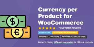 Currency per Product for WooCommerce By TycheSoftwares 1.5.1破解版插件