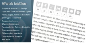 DP Article Social Share 1.3.4破解版插件