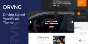 DRVNG Driving School WordPress Theme 1.0破解版主题