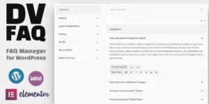 DV FAQ Advanced WordPress FAQ Plugin 1.3.2破解版插件