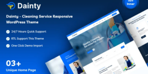 Dainty Cleaning Service Responsive WordPress Theme 1.0.1破解版主题