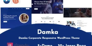Damka Corporate Responsive WordPress Theme 1.0.0破解版主题