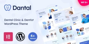 Dantal Dental Clinic Dentist WordPress Theme 1.04破解版主题