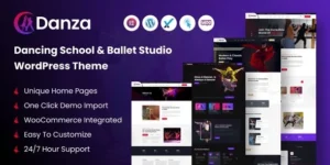 Danza – Dancing School and Ballet Studio WordPress Theme 1.0.0破解版主题