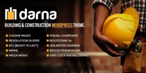 Darna – Building Construction WordPress Theme 1.3.4破解版主题