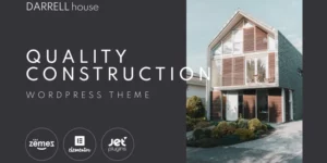 Darrell house Quality Construction WordPress Theme 1.0.1破解版主题