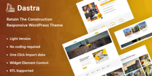 Dastra – Retain The Construction Responsive WordPress Theme 1.0破解版主题