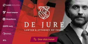 De Jure Attorney and Lawyer WP Theme 1.0.7破解版主题