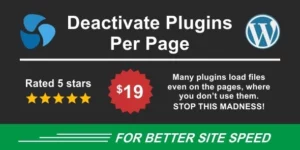 Deactivate Plugins Per Page Improve WordPress Performance 1.15.0破解版插件
