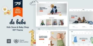 Debebe Baby Shop and Children Kids Store WordPress 2.2破解版主题