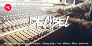 Decibel Professional Music WordPress Theme 3.3.7破解版主题