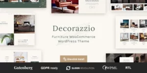 Decorazzio Interior Design and Furniture Store WordPress Theme 1.0.7破解版主题