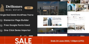 Dehomes Single Real Estate WordPress Theme 1.0破解版主题