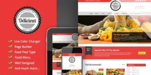 Delicieux Restaurant WordPress Theme 1.3.1破解版主题