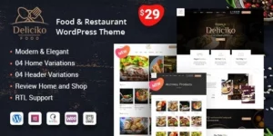 Deliciko Restaurant WordPress Theme 2.0.2破解版主题
