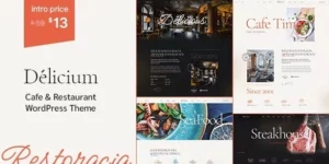 Delicium | Restaurant Cafe WordPress Theme 1.2破解版主题