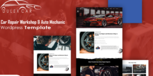 Deluxcar Car Repair Workshop Auto Mechanic WordPress Theme 1.0.0破解版主题