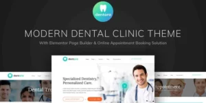 Dentora Dental Clinic WordPress Elementor Theme WordPress Theme 1.3破解版主题