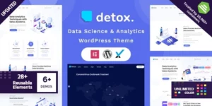 Detox Data Science Analytics WordPress Theme 1.7破解版主题