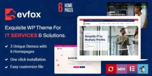DevFox IT Solutions and Services WordPress Theme + RTL 1.6破解版主题