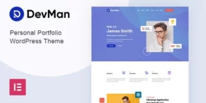 Devman Personal Portfolio WordPress Theme 1.0破解版主题