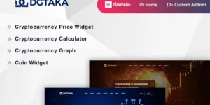 Dgtaka CryptoCurrency WordPress Theme 1.0.2破解版主题