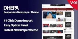 Dhepa News Portal WordPress Theme 1.0破解版主题