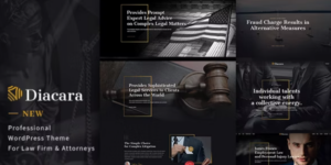 Diacara – WordPress Theme For Law Firm Attorneys 1.2.1破解版主题
