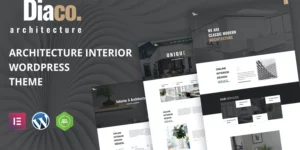 Diaco Architecture Interior Design Elementor WordPress Theme 1.5破解版主题