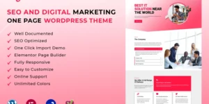DigMa SEO Digital Marketing One Page WordPress Theme WordPress Theme 1.0破解版主题
