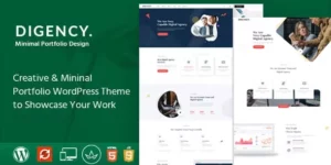 Digency Multi-Purpose Portfolio WordPress Theme 2.0破解版主题