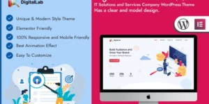 DigitalLab IT Solutions Company WordPress Theme WordPress Theme 1.0.0破解版主题