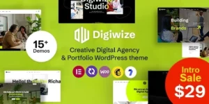 Digiwize Digital Agency Creative Portfolio WordPress Theme 1.1破解版主题
