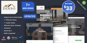 Dinso Single Property Apartment WordPress Theme 1.4破解版主题