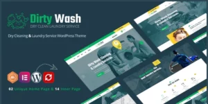 DirtyWash – Laundry Service WordPress Theme 1.0.6破解版主题