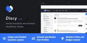 Discy Social Questions and Answers WP Theme 5.6.0破解版主题