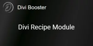Divi Recipe Module 1.0.0破解版插件